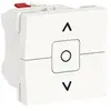 Image de Interrupteur volet-roulant 3 touches 6 A 2 modules blanc Unica
