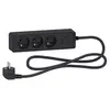 Image de - Bloc multiprise 3 prises 2P+T - anthracite - Schneider