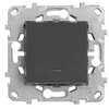 Image de - Bouton poussoir + voyant LED 10A - anthracite - Unica - Schneider