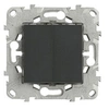 Image de - Double interrupteur va et vient 10A - anthracite - Unica - Schneider