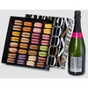 Image de Coffret signé Fauchon: 32 macarons avec bouteille de champagne livré à domicile