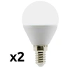Image de Zenitech - Lot de 2 ampoules LED sphériques E14 5W - Blanc chaud - 400lm 6500K