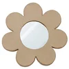 Image de Décopatch HD081C - Un support en papier brun mâché 28x1x28cm, Miroir soleil avec crochet au dos, Fleur en occasion ou reconditionné
