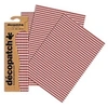 Image de 3 feuilles Décopatch - Damier rouge 738