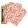 Image de 3 Feuilles Décopatch - Papillons orange 762