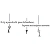 Image de Sticker mural clé du bonheur