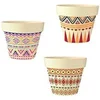 Image de STC - Lot de 3 Pots de Fleurs en Bambou Ø 15,5 cm - Motif