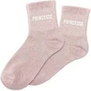 Image de Chaussettes - Femme - Rose avec paillettes - Princesse - Taille 36/42 - Humour - Cadeau