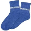 Image de Chaussettes - Femme - Bleu avec paillettes - Emmerdeuse - Taille 36/42 - Humour - Cadeau