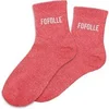 Image de Paire de chaussettes rouges à paillettes Fofolle