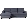 Image de PAUL Canape dangle gauche 4 places - Tissu gris anthracite - Contemporain - L 215 x P 140 cm