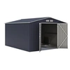 Image de Abri de jardin en metal 8,84m2 - 2 portes battantes - Gris anthracite