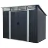 Image de Abri de jardin acier 4,59 m2. avec kit dancrage inclus