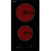 Image de OCEATV2ZSE9 - Vitrocéramique - 2 plaques de cuisson - Niche - largeur : 27 cm - profondeur : 49 cm - noir