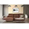 Image de PAUL Canape dangle gauche 4 places - Tissu Marron vintage - Contemporain - L 215 x P 140 cm