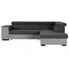 Image de Canape angle fixe no name 5 places en tissu gris 220 x 271 x 77 cm