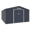 Image de Abri de jardin en métal 15,16 m² - Kit d'ancrage inclus - Gris anthracite