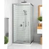 Image de Paroi de douche fixe avec porte réversible verre clair EI FIX EQUI - ROTH - 1406000051