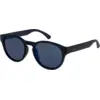 Image de Quiksilver - Eliminator - Lunettes de soleil homme Navy / Flash Blue - Taille unique