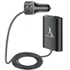 Image de Chargeur Voiture Allume-cigare HUB Extensible 7.3A / 4 Ports USB Noir