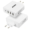 Image de Akashi - Adaptateur secteur - 60 watt - 6 A - PD - 4 connecteurs de sortie (3 x USB Type A, USB-C) - blanc