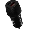 Image de Chargeur Voiture 20W Double Sortie USB QC 3.0 + USB-C Power Delivery Noir