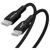 Image de Câble USB-C vers USB-C Power Delivery 3A Charge Synchronisation Noir