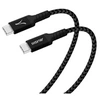 Image de Câble USB-C vers USB-C 60W Charge et Synchronisation Ecoconception 1,5m Noir
