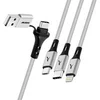 Image de Câble de Charge 5-en-1 USB et USB-C vers USB-C Micro USB Lightning Gris