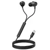 Image de Ecouteurs Filaires USB-C Réduction de Bruit Micro Télécommande Noir