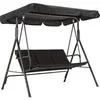 Image de Balancelle de Jardin Balançoire 3 Places avec Toit Imperméable Idéal pour Jardin 114cm(L) x 170cm(l) x155cm(H)