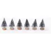 Image de Boite de 6 mini sapins, 6cm, en plastique
