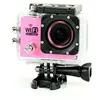 Image de Camera Embarquée Sports Wi-Fi LCD Caisson Etanche Waterproof 12 Mp Full HD Rose + SD 32Go