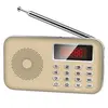 Image de Mini Poste Radio FM AM Lecteur MP3 Micro SD Rechargeable Or