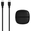 Image de CABLE SILICONE USB-C VERS USB-C 1M NOIR + ETUI DE RANGEMENT