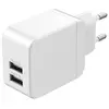Image de Chargeur secteur double USB-A 2.4A Blanc