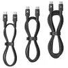 Image de Lot de 3 USB-C vers USB-C : 0.5/1/2 M Noir