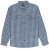 Image de Quiksilver - Salt Lake Waffle Shirt - Chemise homme China Blue Salt Lake - XS