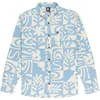 Image de Quiksilver - Motherfly Printed Ls Shirt - Chemise homme China Blue Desert Checker - M