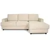 Image de Canapé D'Angle Droit 4 Places - Paul In Cord - Tissu Beige - 216 X 141 X 79 Cm - Fabriqué En Ukraine