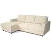 Image de Canapé D'Angle Gauche 4 Places - Paul In Cord - Tissu Beige - 216 X 141 X 79 Cm - Fabriqué En Ukraine