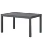 Image de Table De Jardin Extensible Rectangulaire 6 A 10 Personnes - Structure Aluminium - L 135-270 X P 90 X H 75 Cm - Gris Foncé