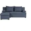 Image de Canapé d'angle réversible - Tissu Bleu - L 192 x P 143 x H 79 cm - JOSS - Fabriqué en Ukraine