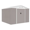 Image de Abri de jardin ARCHER Taupe métal 7,06 m² 2 portes coulissantes