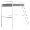 Image de Lit mezzanine ELIOT 90 x 190 cm - Métal - Sommier inclus - Blanc