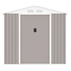 Image de Abri de jardin en acier 4,07 m² - Kit d'ancrage inclus - Taupe