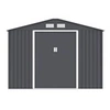 Image de Abri de jardin métal ARCHER Uranus 8,84 m² anthracite gris kit d'ancrage