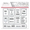 Image de Tampons Clear Stampon Bullet Journal - Organisation semaine - 37 pcs