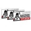 Image de Lot de 3 stickers de dissuasion PVC à coller - - 123408
