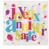 Image de 20 serviettes joyeux anniversaire - chalayer 4773 0-99